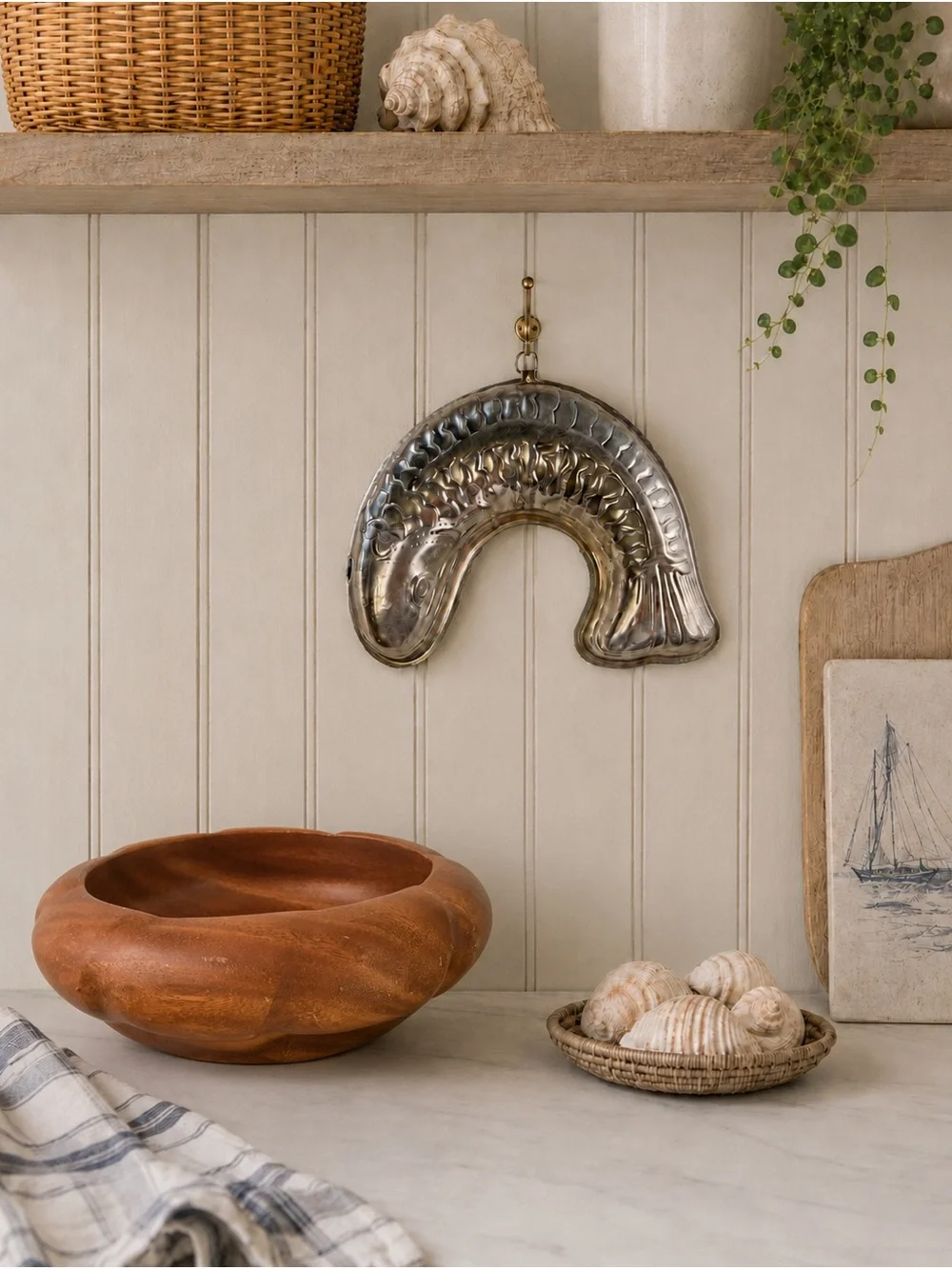 Hand-Carved Wooden Bowl Monkey Pod